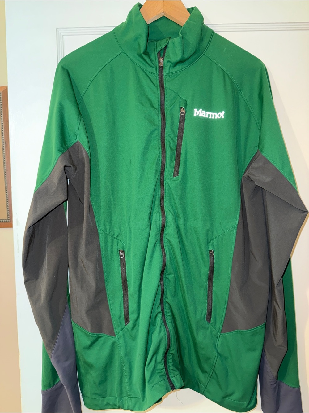 Marmot Men's Green and Gray Performance Softshell Jacket